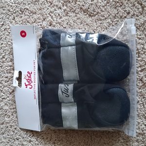 NWT Justice Reflective Booties For Pets size small black